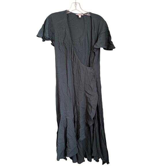 Chelsea28 Wrap Front Flutter Short Sleeve Dress - Picture 1 of 5